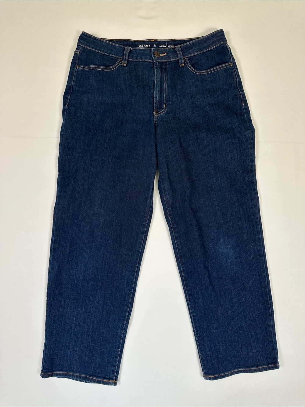 Old Navy High Rise Loose Jeans Dark Wash Petite 10 Casual Classic Denim